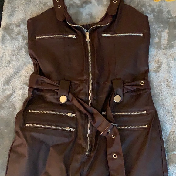 Fashion Nova Pants - FashionNova Leather JumpSuit